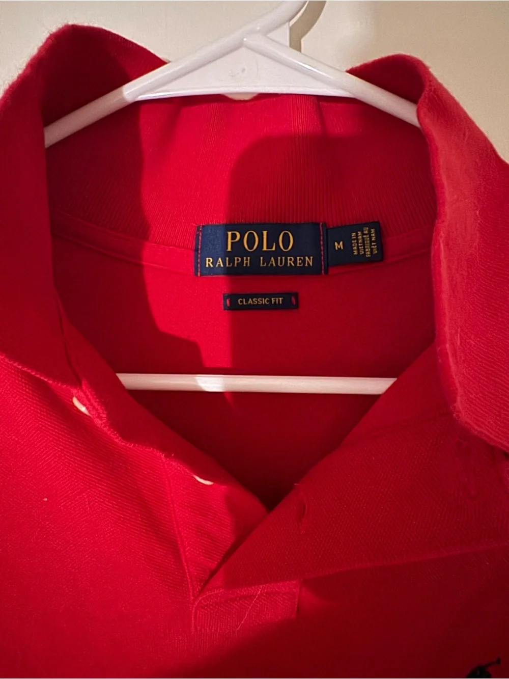 Ralph Lauren Red Short-Sleeve Polo with Navy Pony